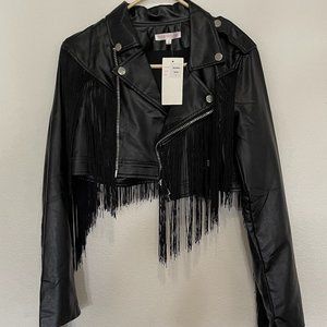 Black Fringe Jacket